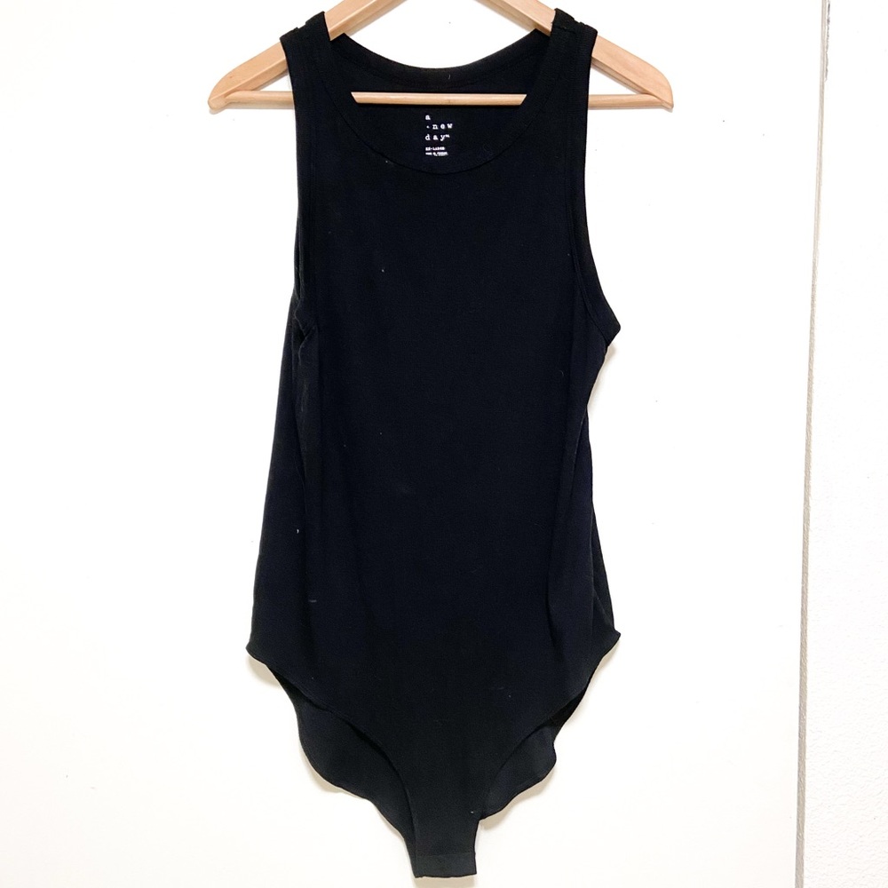Black Sleeveless Bodysuit